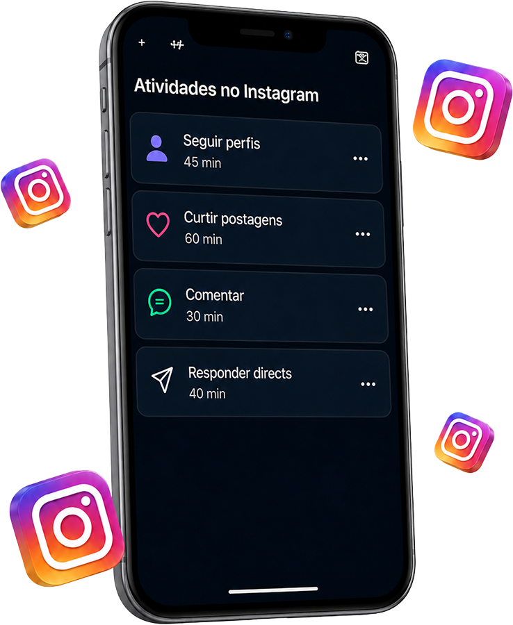 Atividades no Instagram